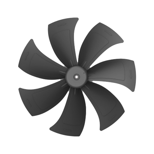 710mm Low-noise Carbon Steel 3 Phase EC Axial Fan Refrigeration
